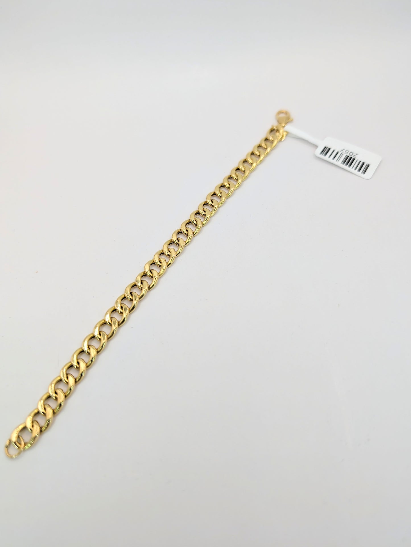 18kt Thick Curb Bracelet