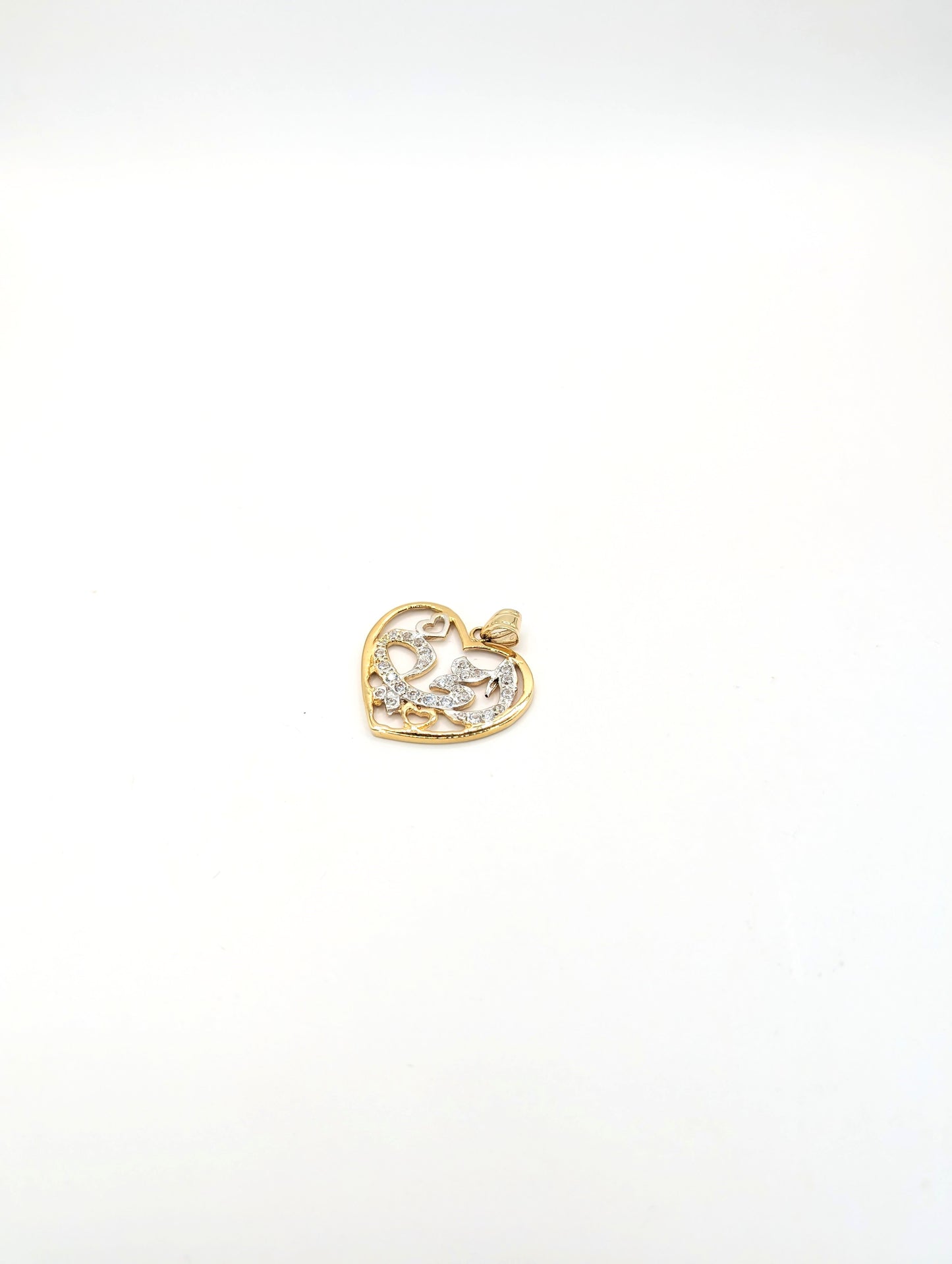 18kt Mother CZ Pendant