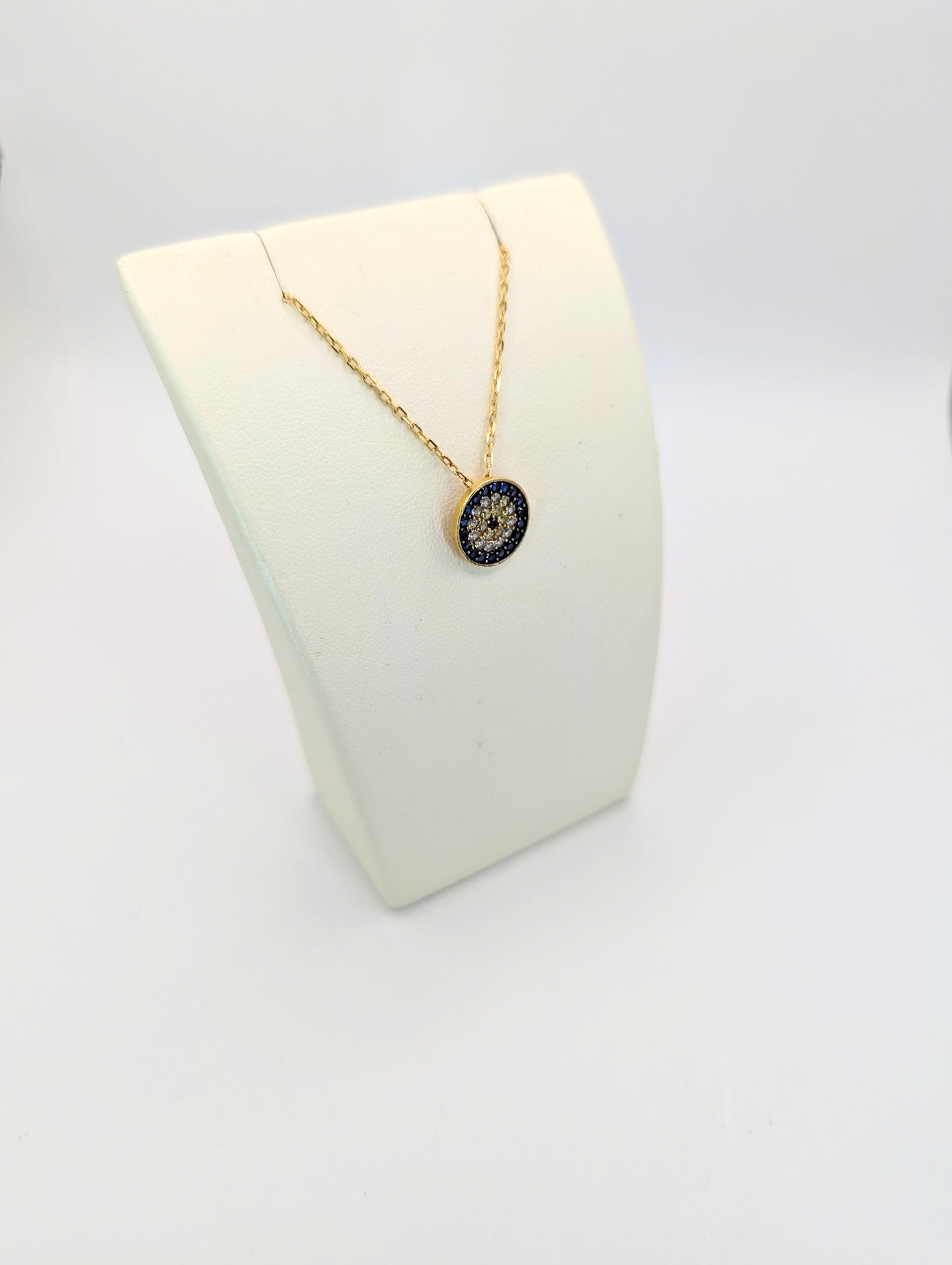 18kt Evil Eye Necklace