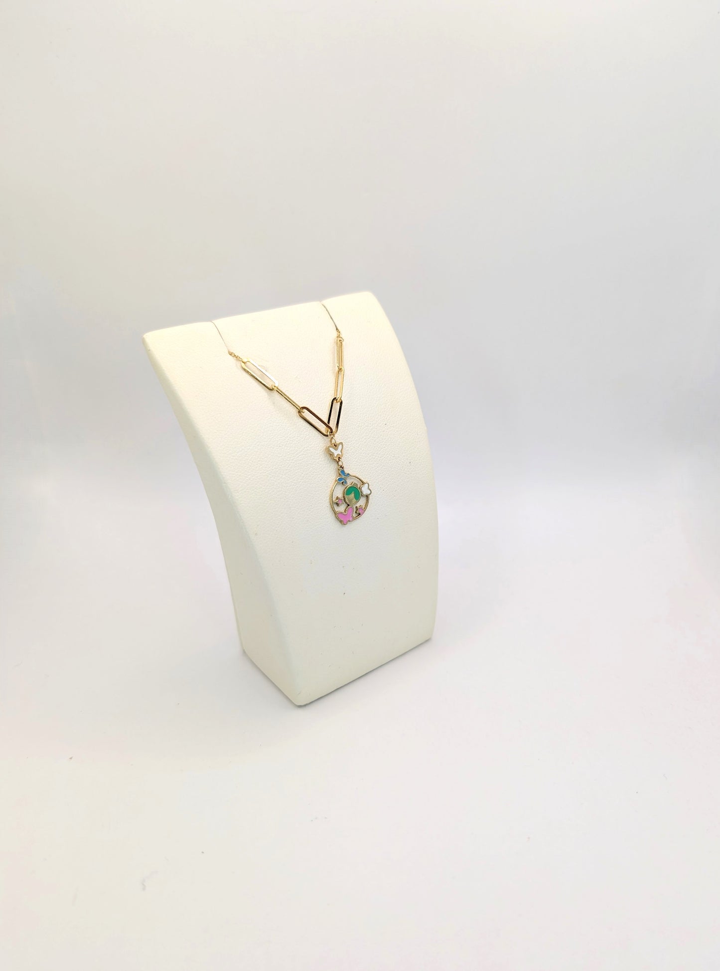 18kt Enamel Necklace