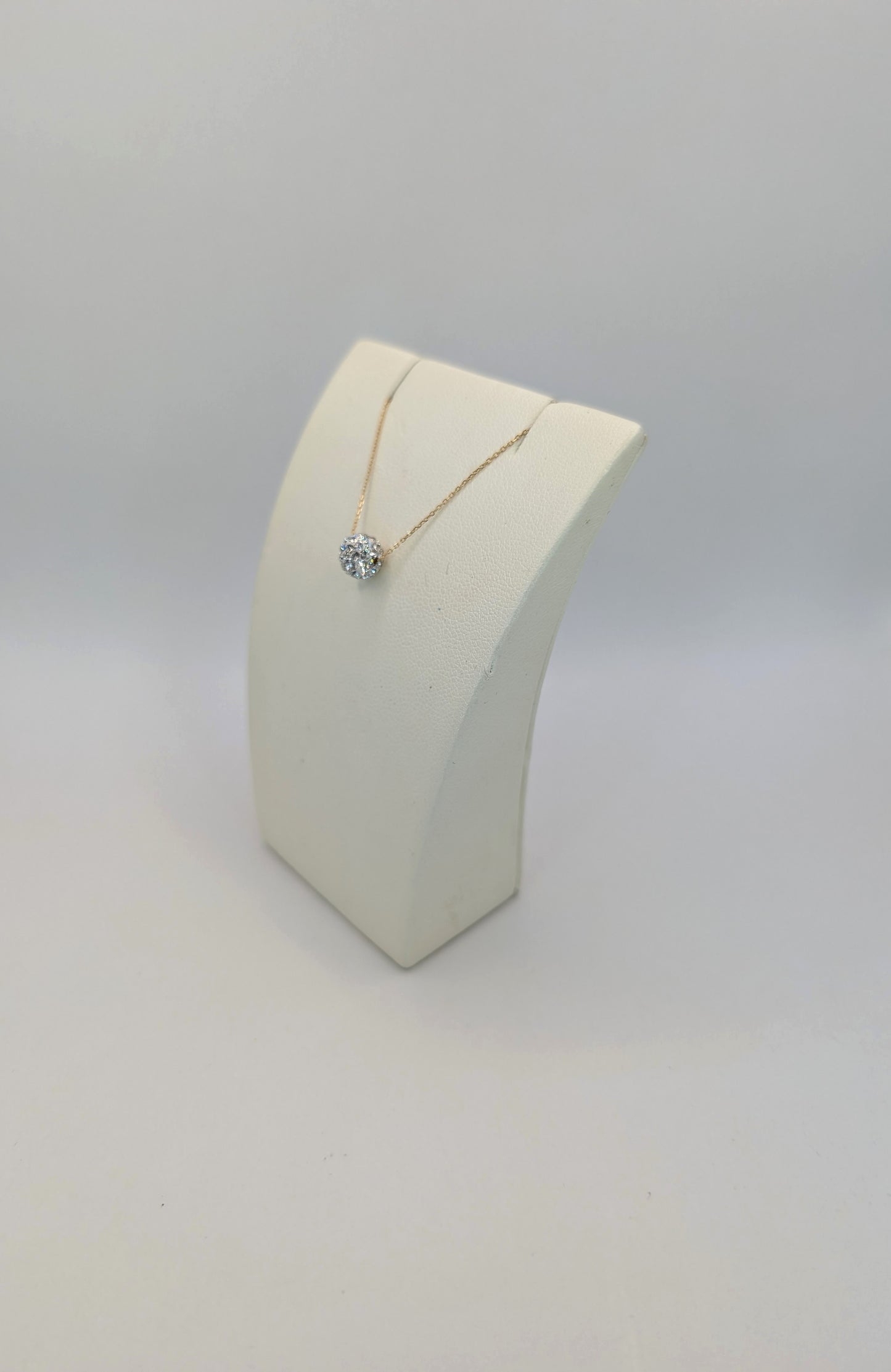 18kt CZ Sphere Necklace