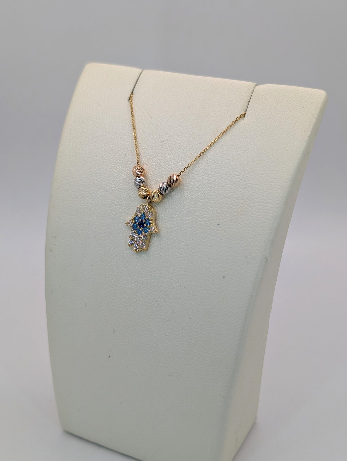 18kt Hamsa Necklace