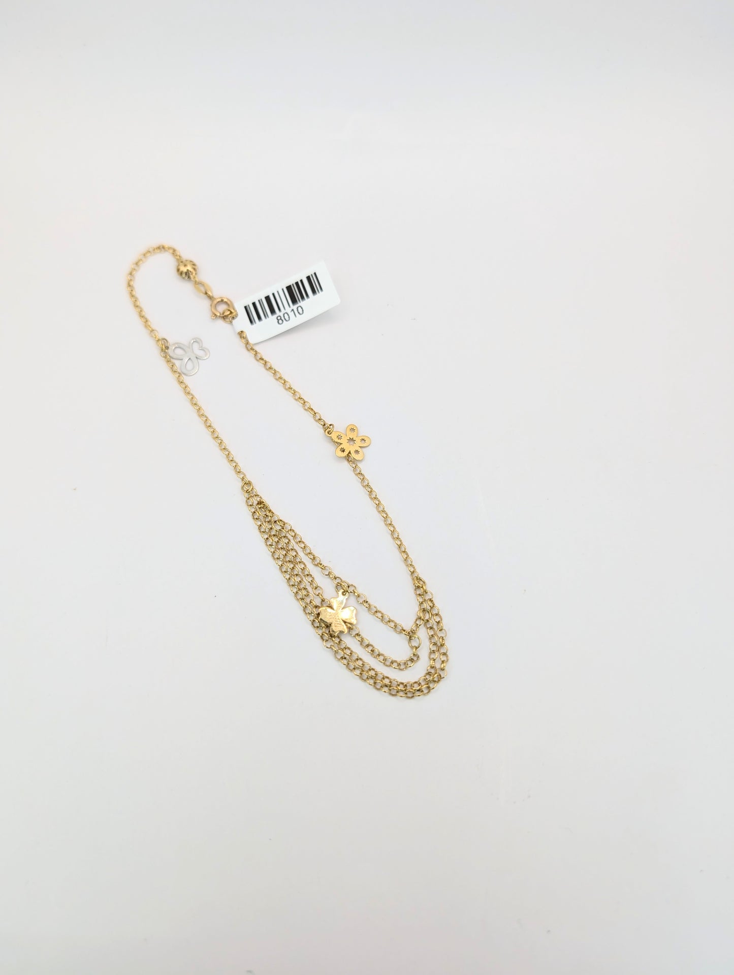 18kt Dangling Anklet