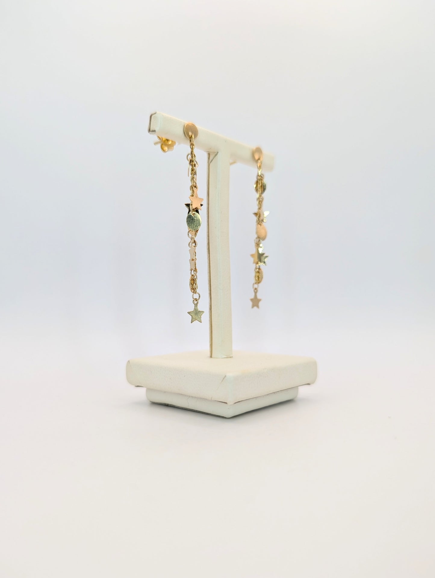 18kt Dangling Stars Earring
