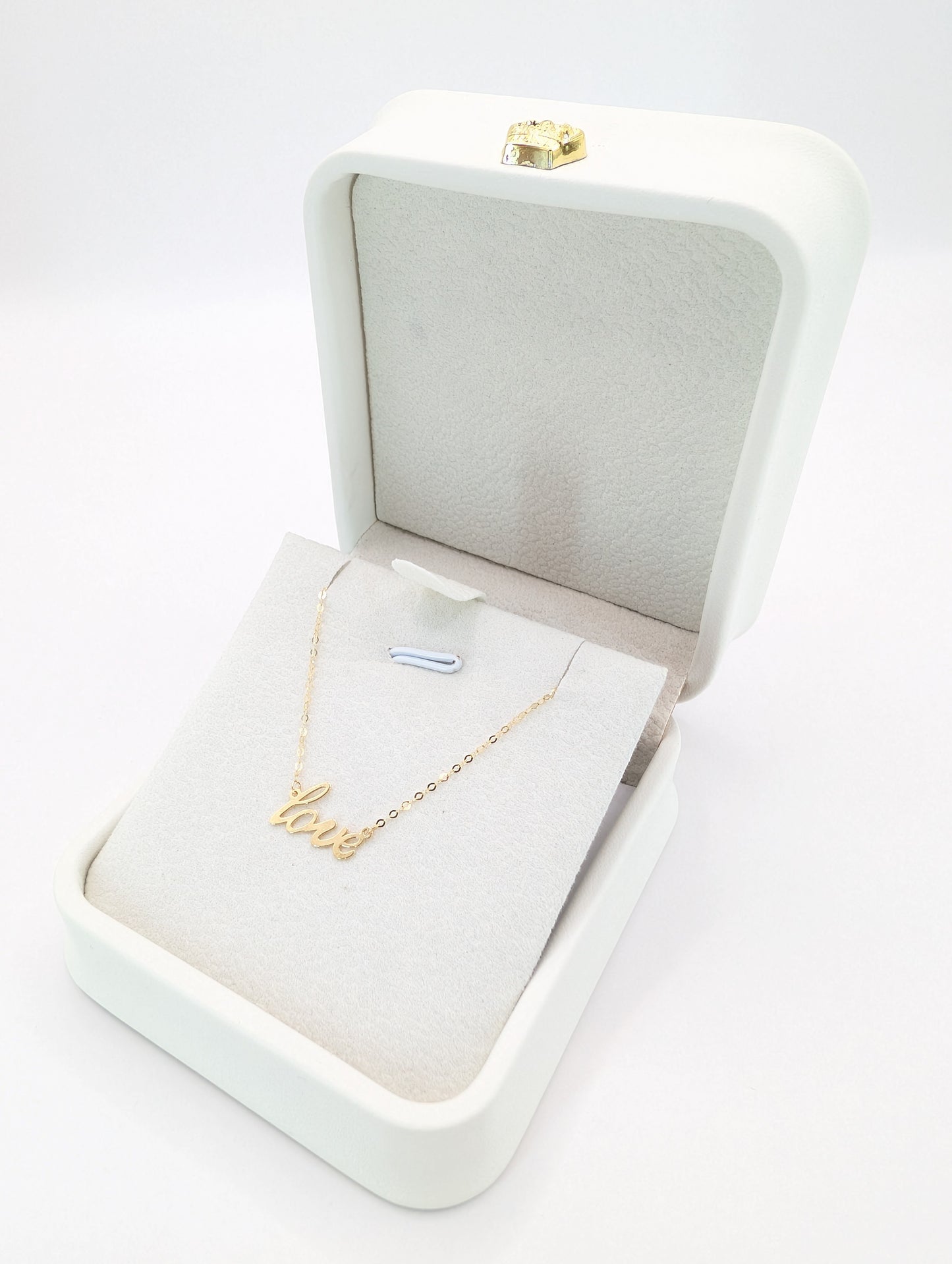 18KT Gold “Love” Necklace