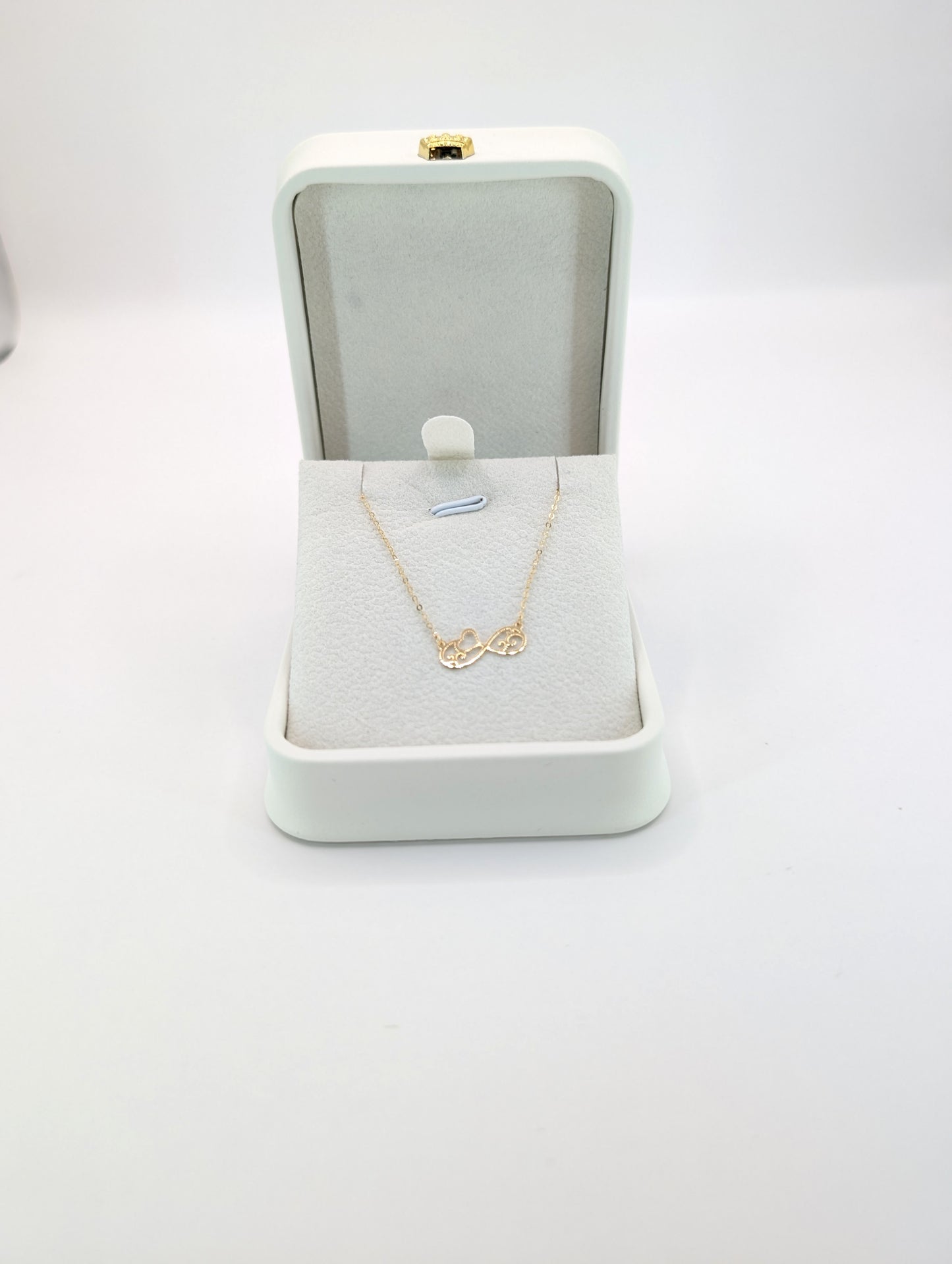 18KT Gold Infinity Heart Necklace