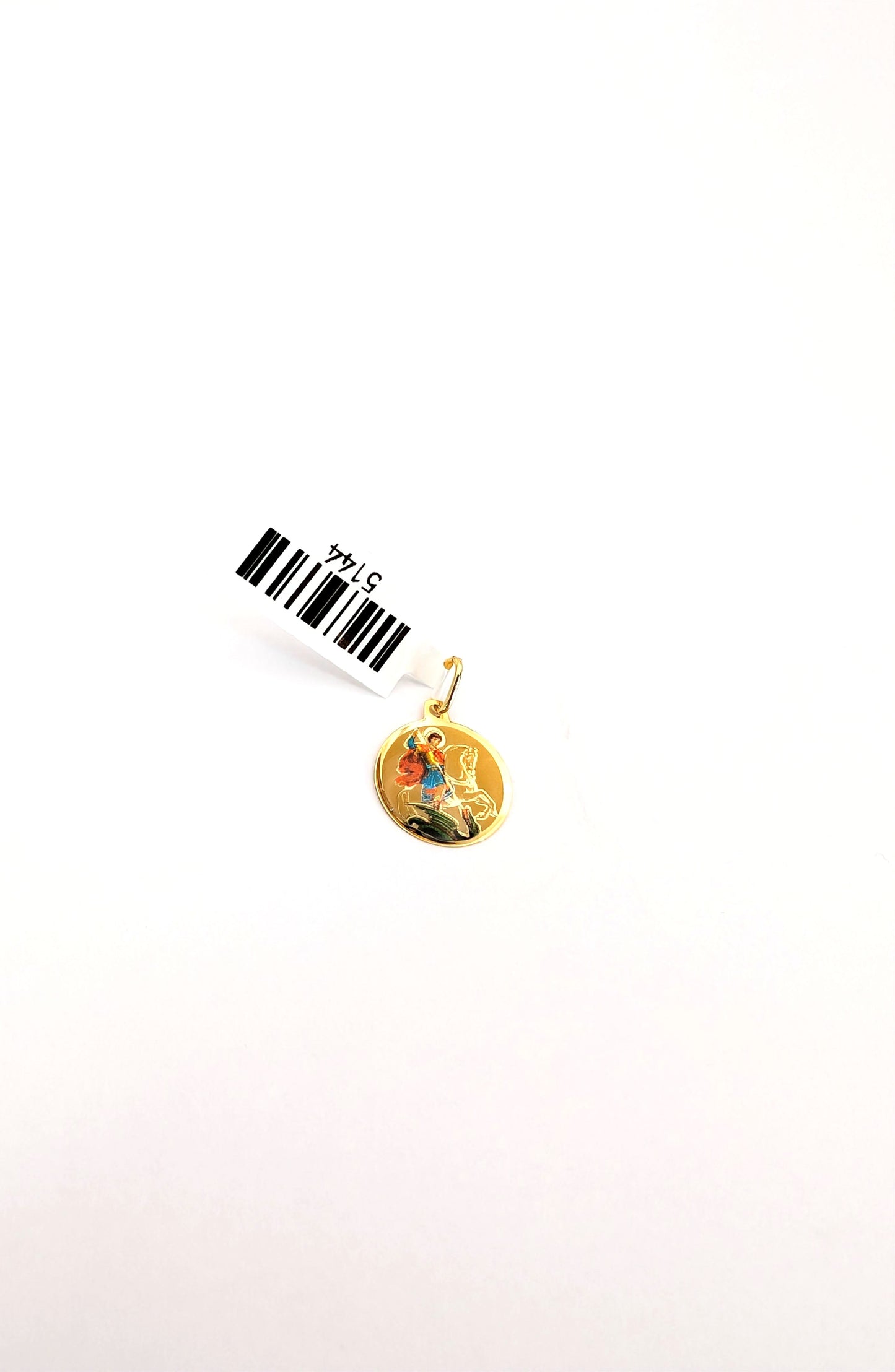 18KT Gold Saint George Pendant – Protection Medal