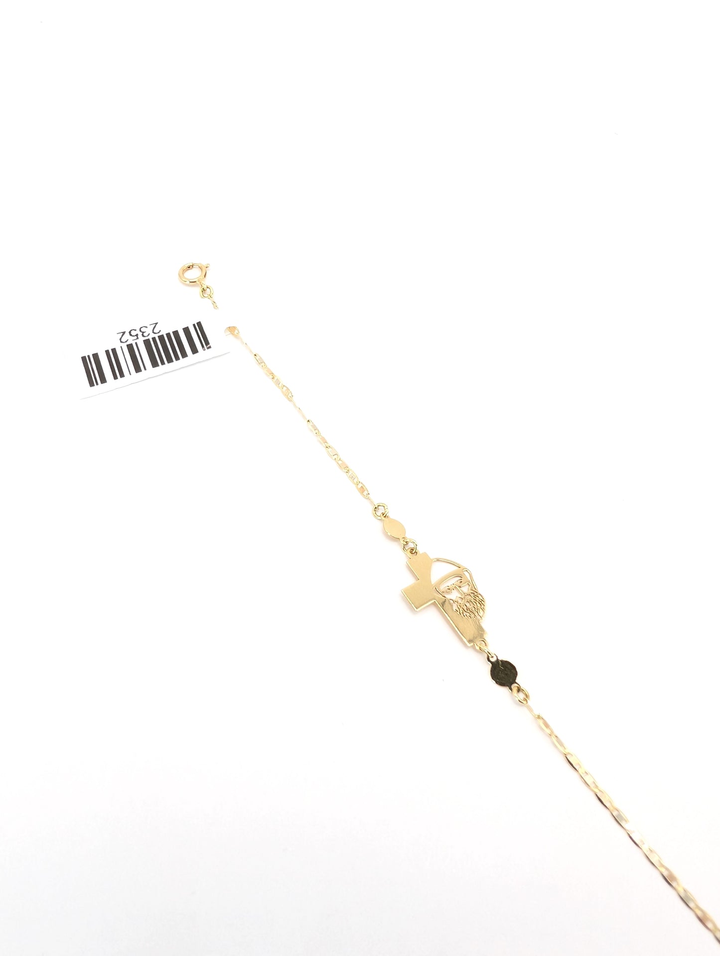 18KT Gold Saint Charbel Cross Bracelet – Faith & Healing