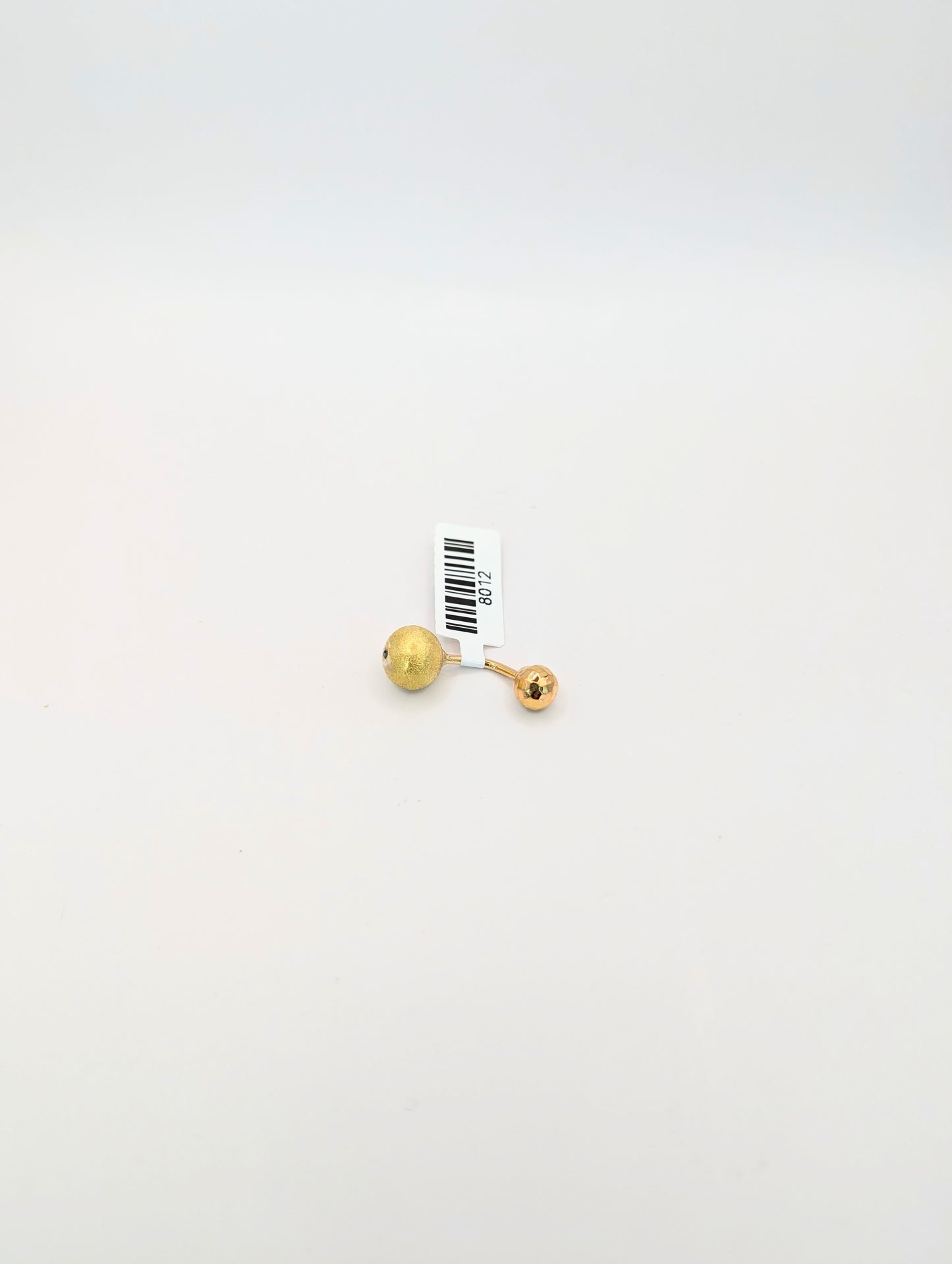 18kt Balls Belly Piercing