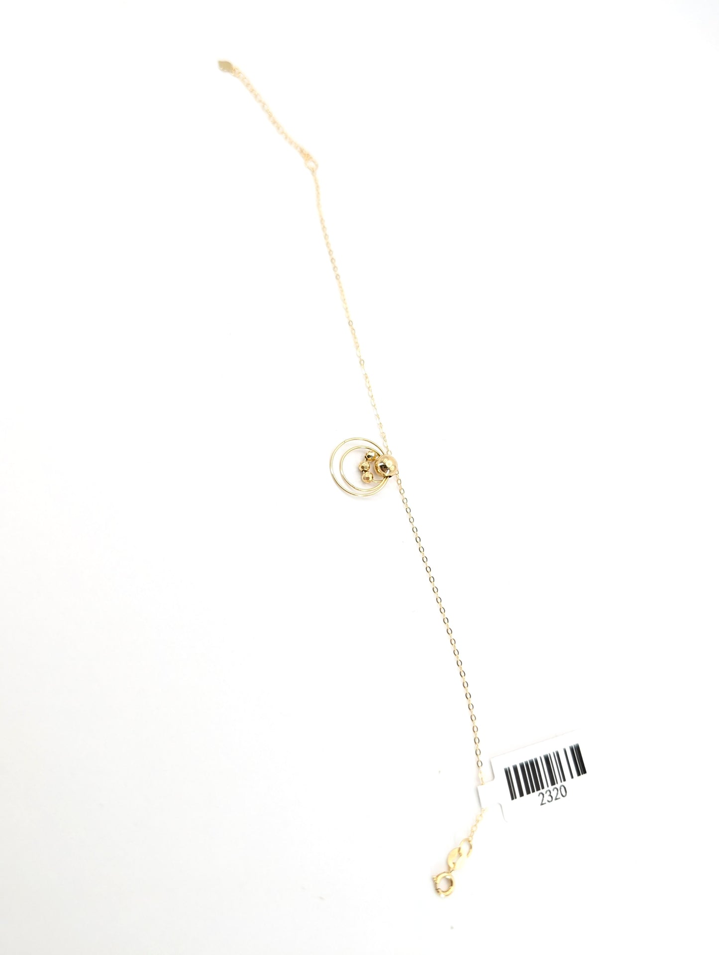 18KT Gold Circle Charm Bracelet