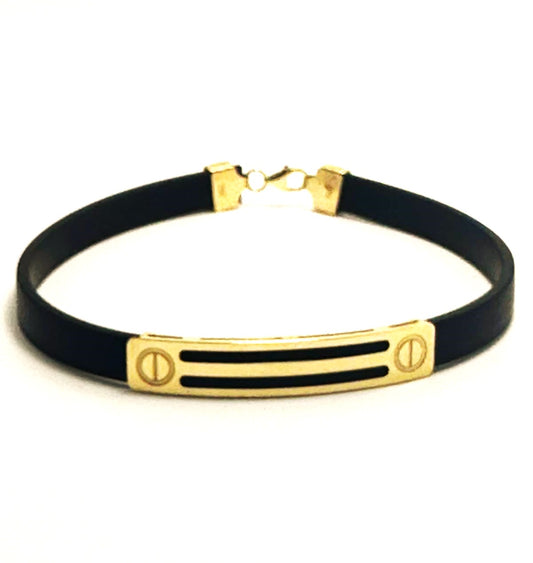 18kt Rubber Bracelet