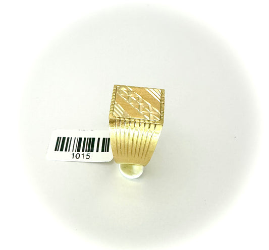 21kt Men laser cut Ring
