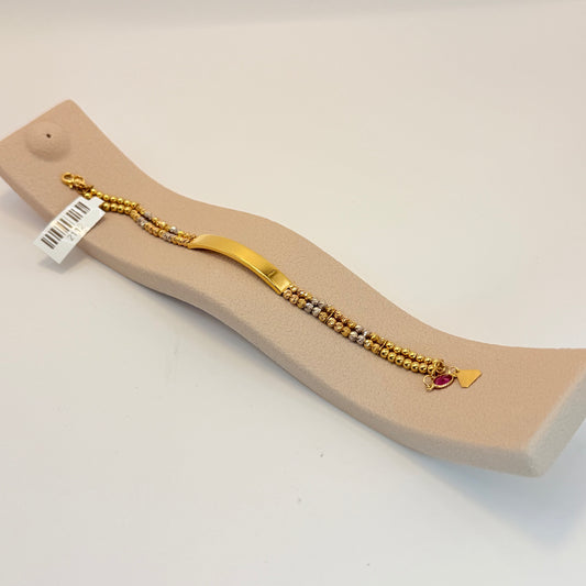 ID Bracelet Two Tone beads