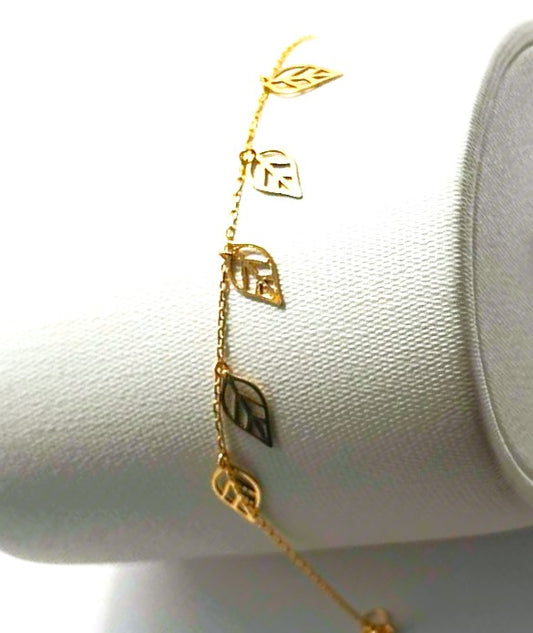 18kt Leaves Bracelet