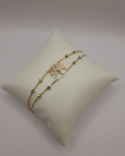 18 Karat Tree of Life Bracelet