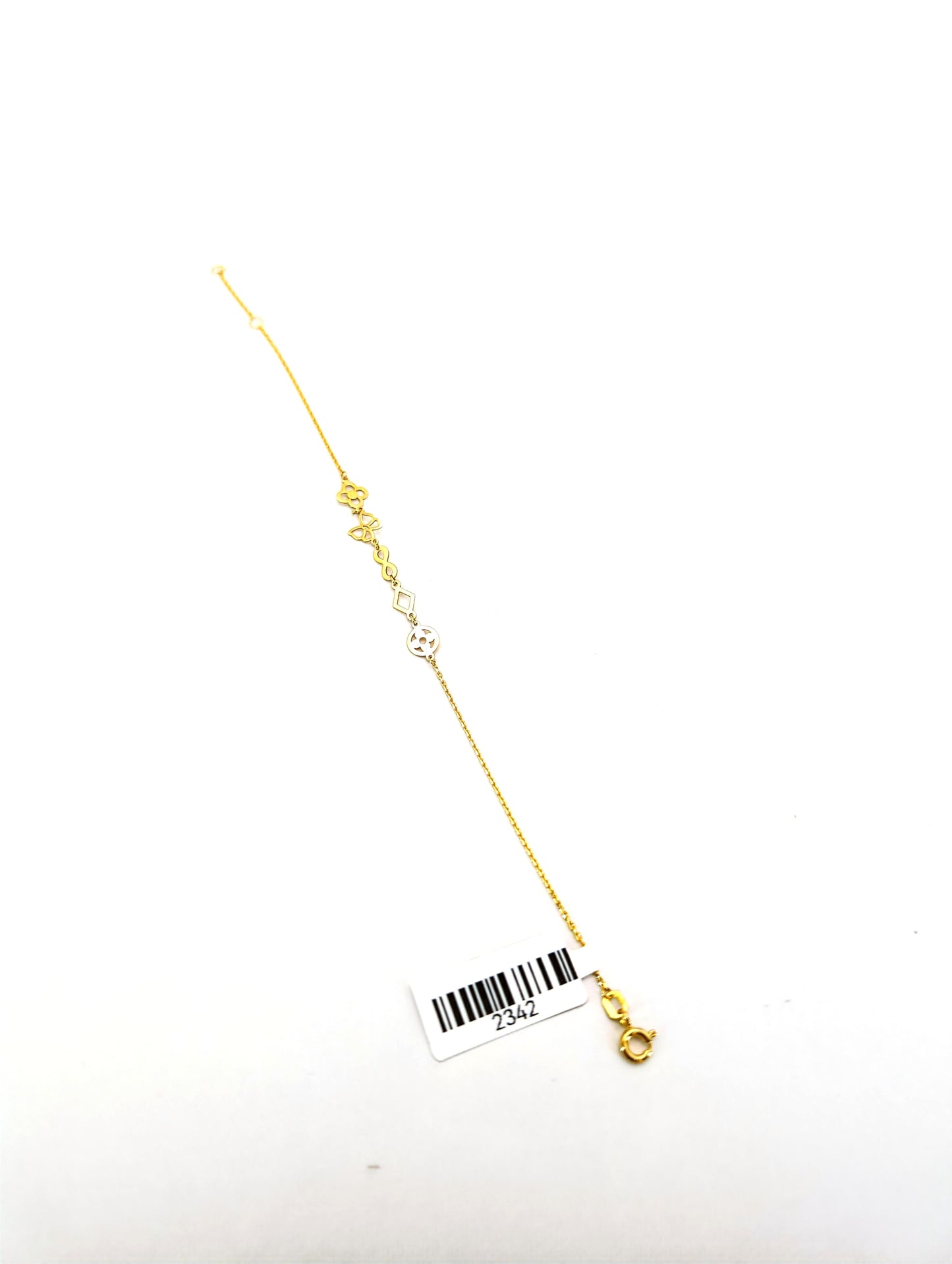 18KT Gold Multi-Charm Bracelet