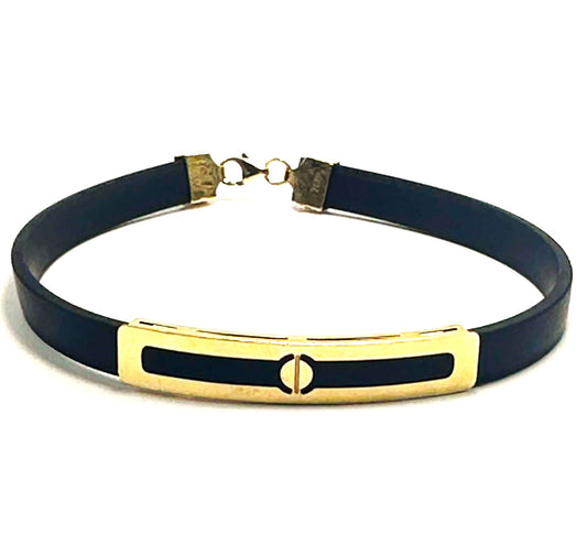 18 Karat Rubber Bracelet