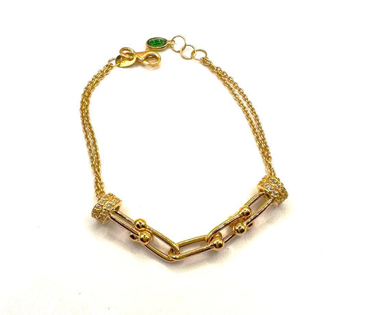 18 Karat CZ Fancy bracelet
