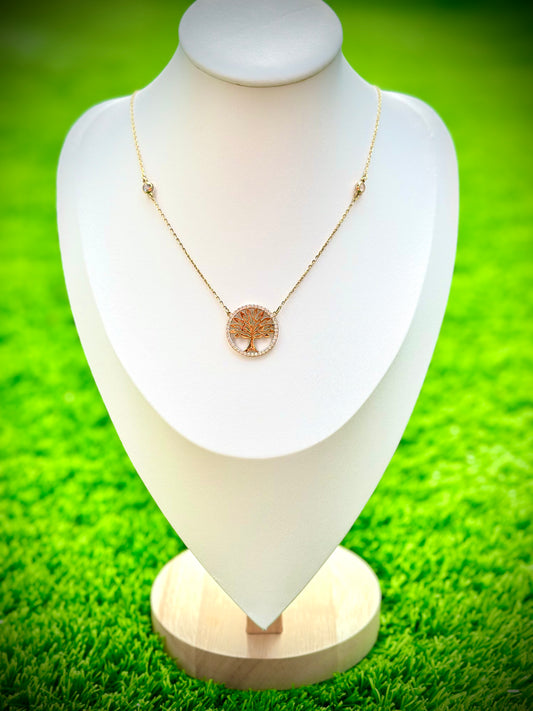 18kt Life Tree Necklace