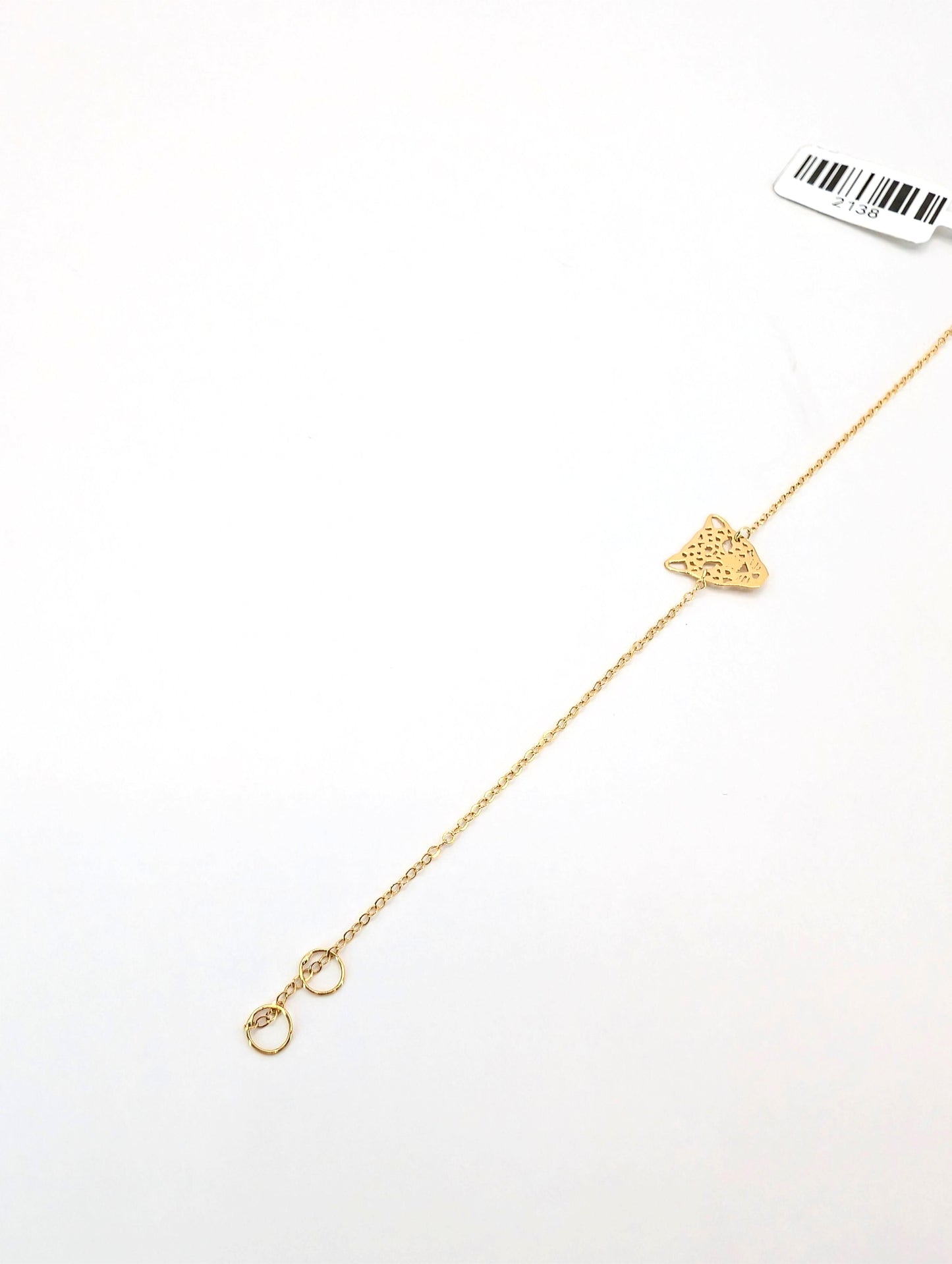 18KT Gold Leopard Head Bracelet
