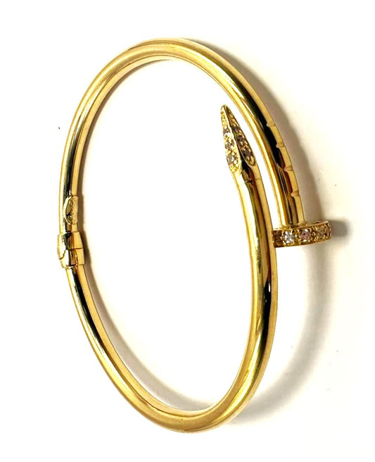 18kt CZ Bangle