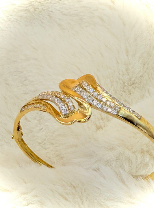 18K CZ Bangle