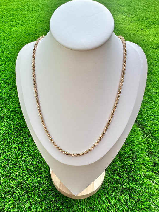 18kt Rope Chain