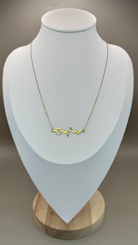 18kt Heart Beat Necklace