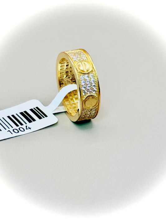 18kt CZ Wedder