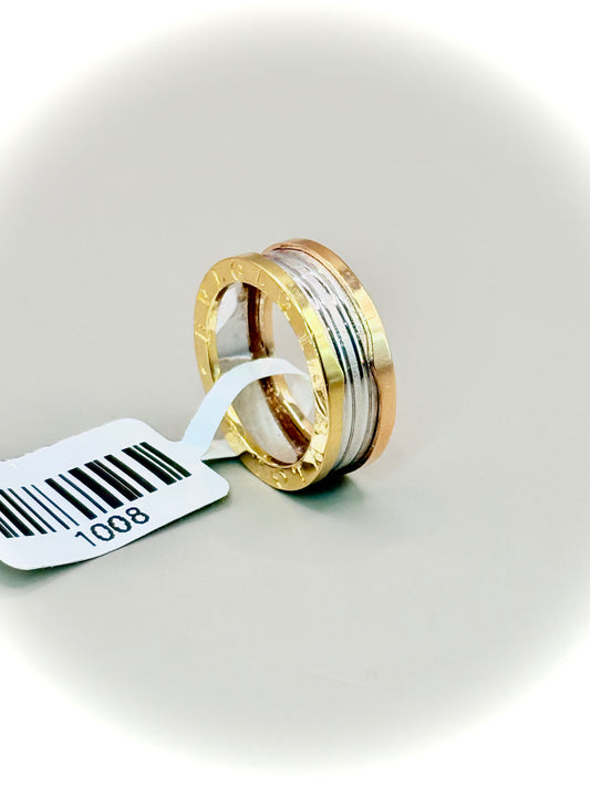 18kt 2 ToneWide Bou Band Wedder