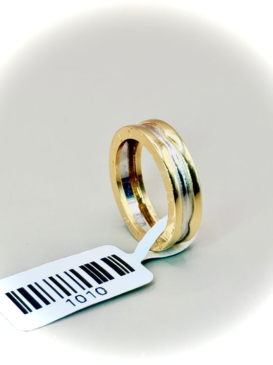 18kt Bou. band Wedder