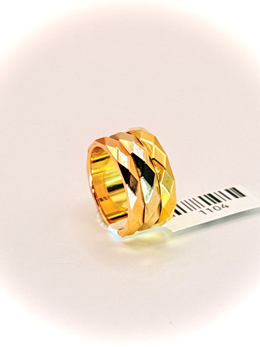 18kt 3Tone Wedder