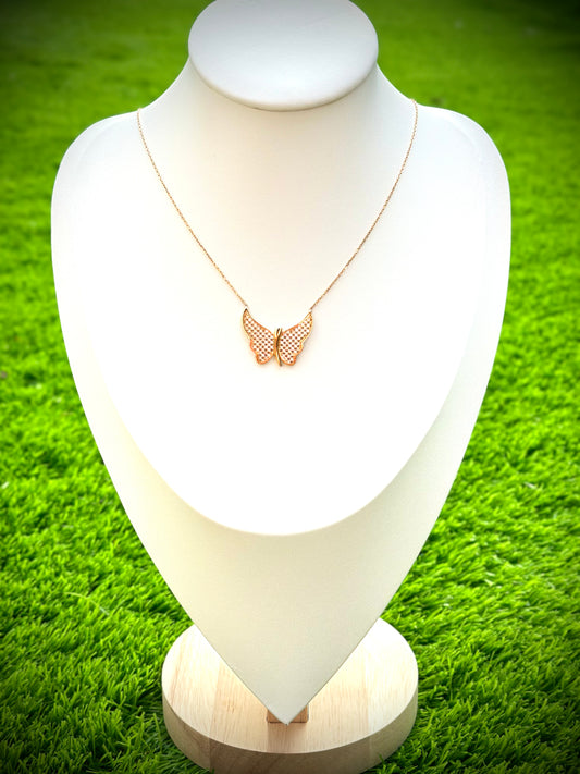 18kt Butterfly Necklace