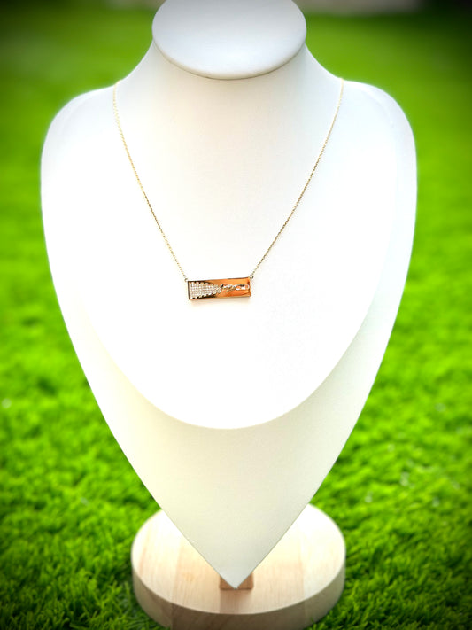 18kt Zipper Necklace