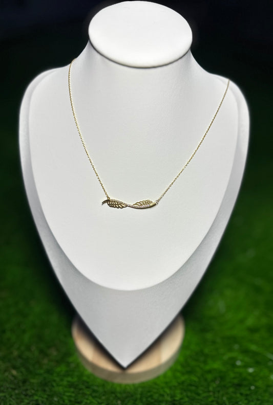 18Kt Leaf Necklace