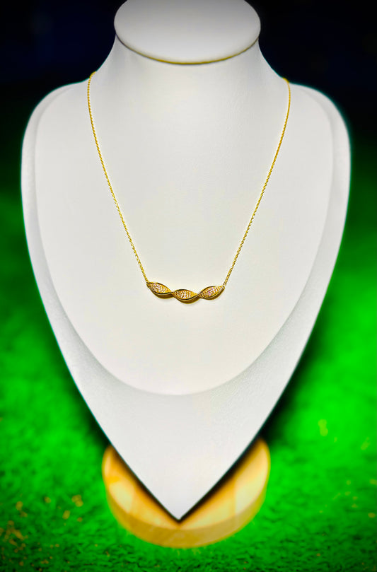 18Kt Spiral Necklace