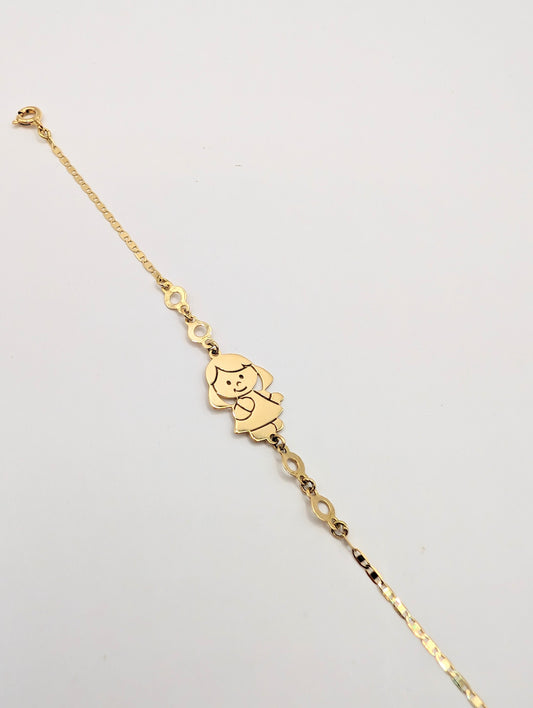 18kt Little Girl Bracelet