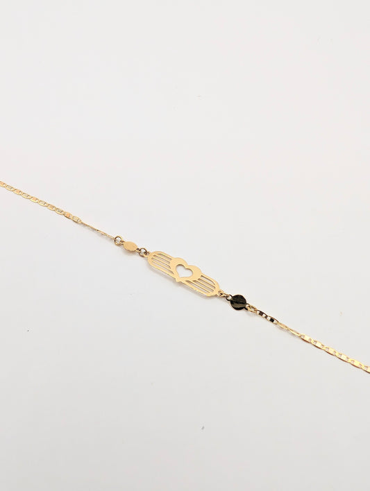 18kt Heart Bracelet