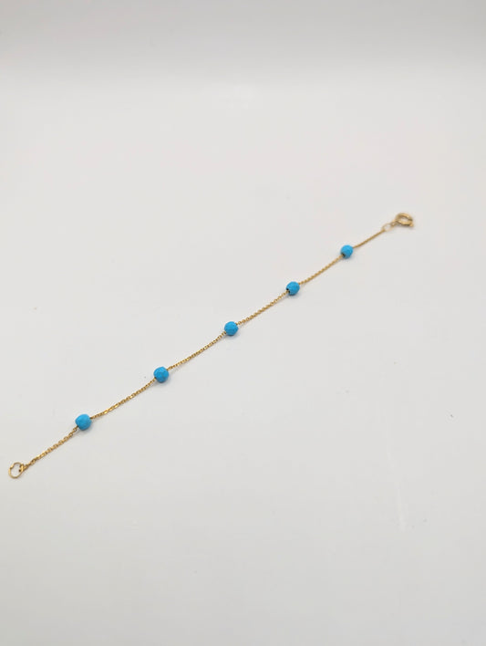18kt Turquoise Bracelet