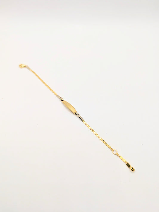 18kt Matte ID Bracelet