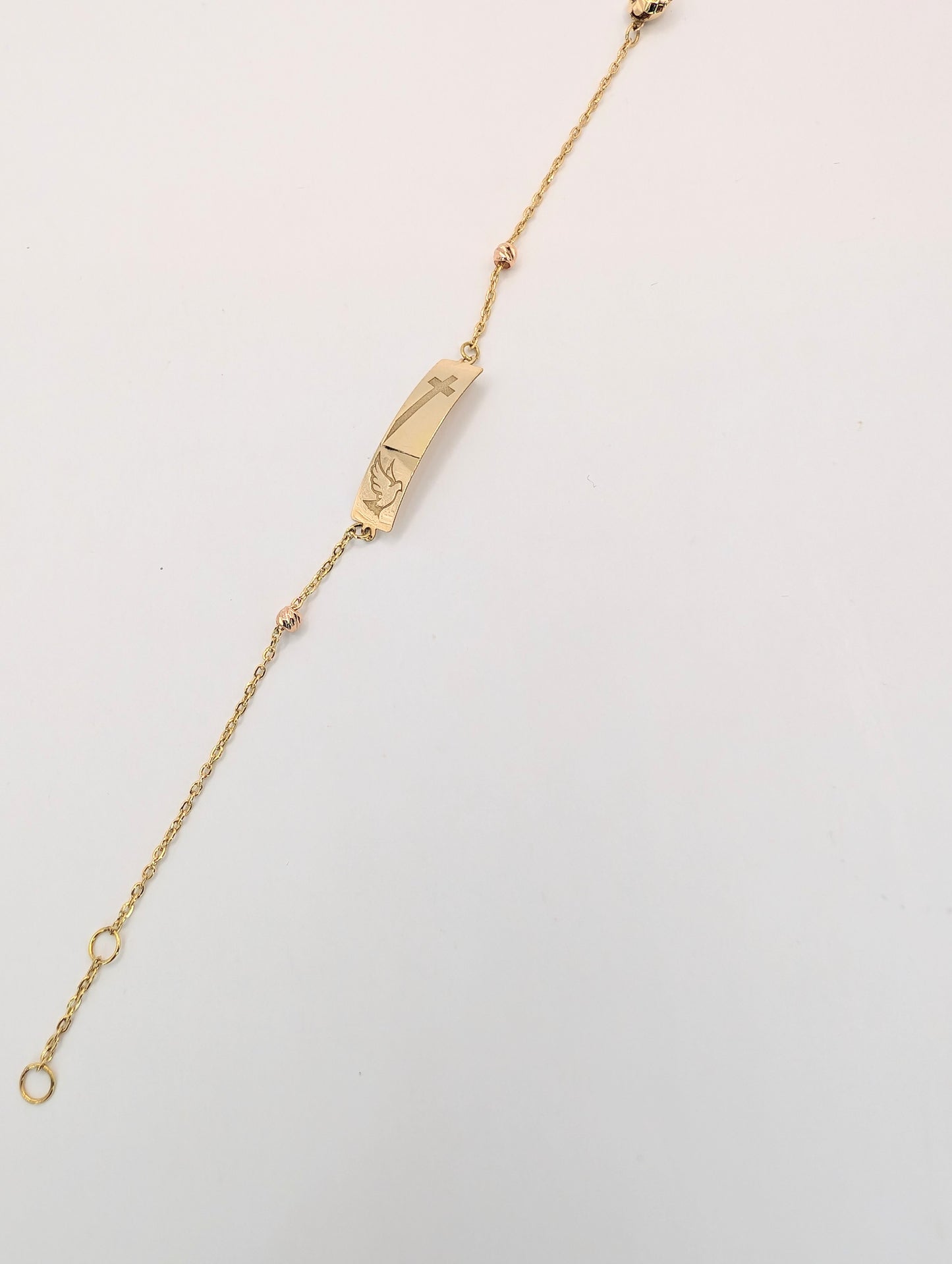 18kt Cross Bracelet