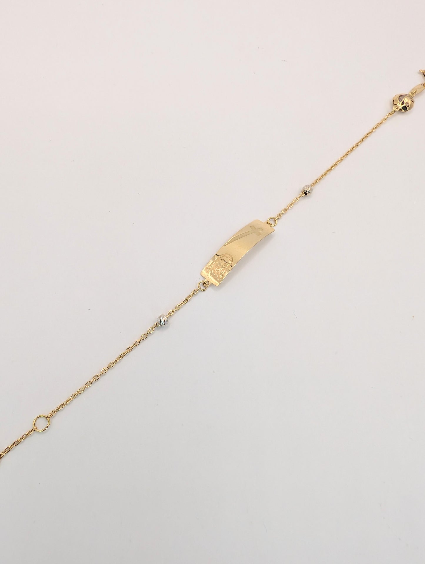 18kt Jesus Figure Bracelet