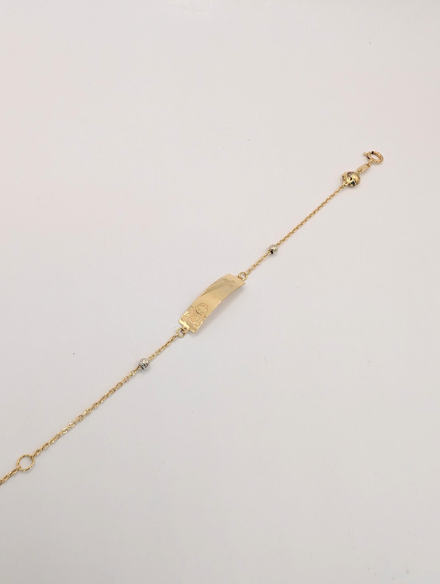 18kt Jesus Figure Bracelet