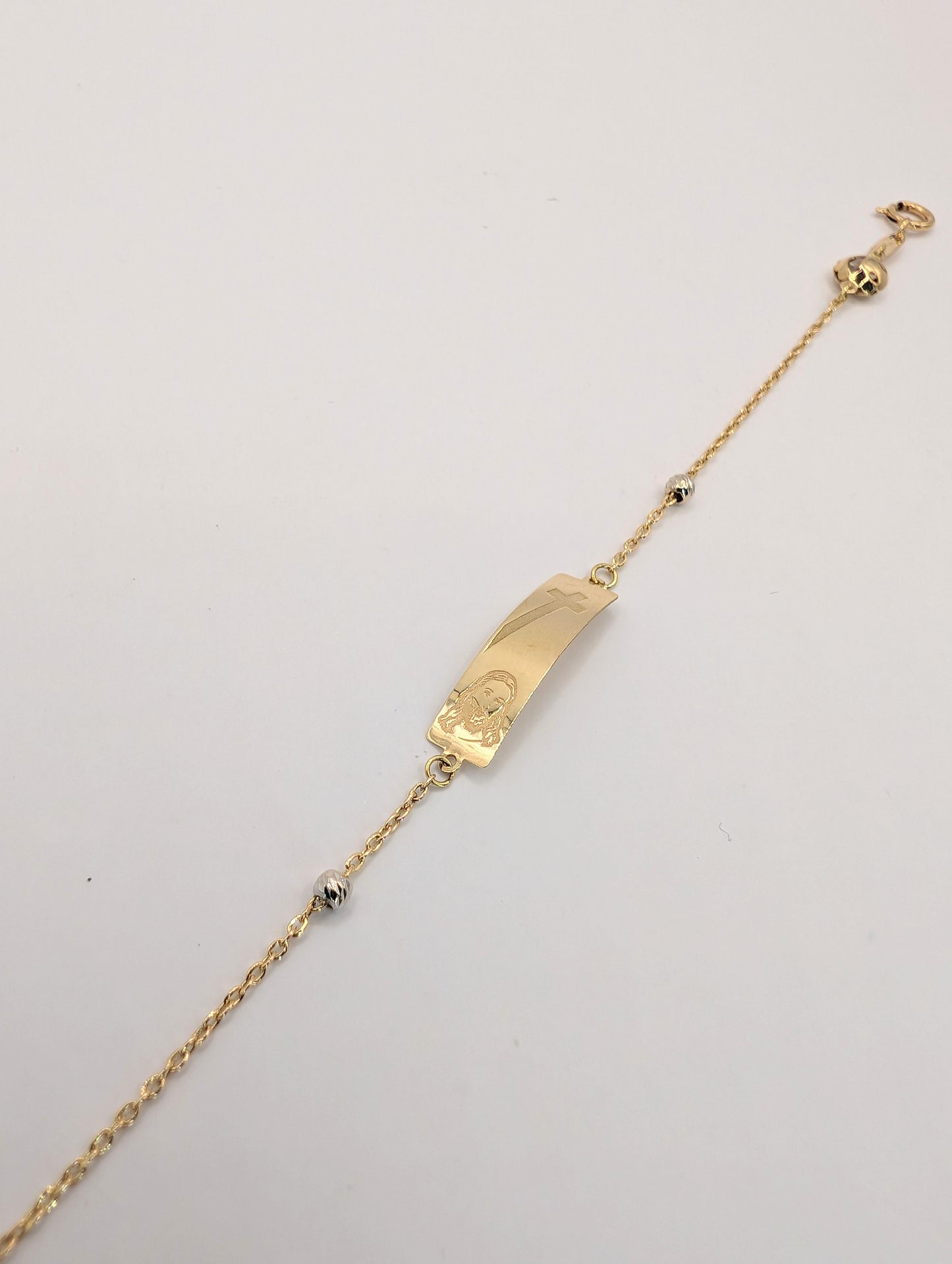 18kt Jesus Figure Bracelet