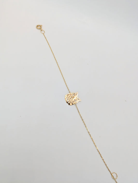 18kt Owl Bracelet