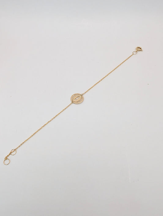 18kt Shiny Eye Bracelet