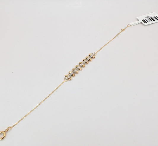 18Kt knotted balls Bracelet