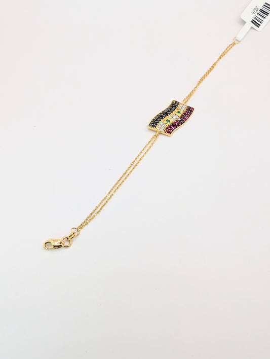 18Kt Syria flag bracelet