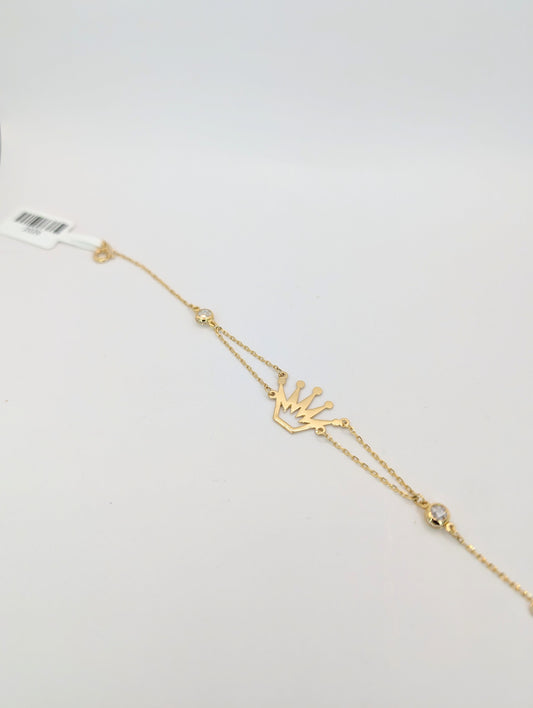 18kt Crown Bracelet