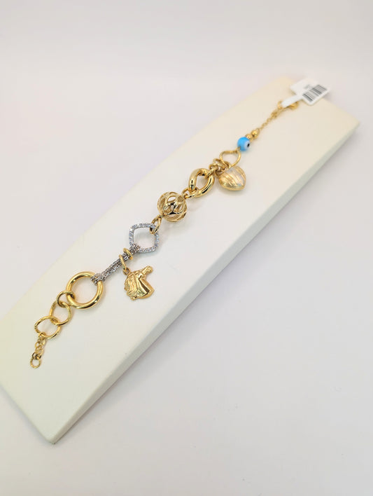 18kt CZ Fancy Bracelet